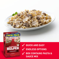 Hamburger Helper Stroganoff, Pasta & Creamy Sauce Mix, Twin Pack, 13 oz
