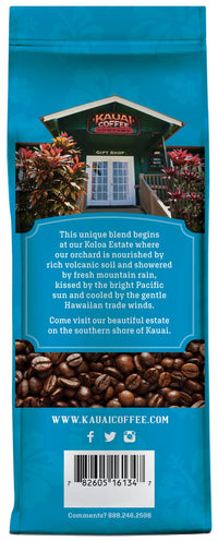 Kauai Whole Bean Coffee, Koloa Estate Dark Roast - Arabica Coffee from Hawaiis Largest Grower-Bold, Rich Flavor with Nutty Notes and Sweet Chocolate Overtones - 10 Ounce