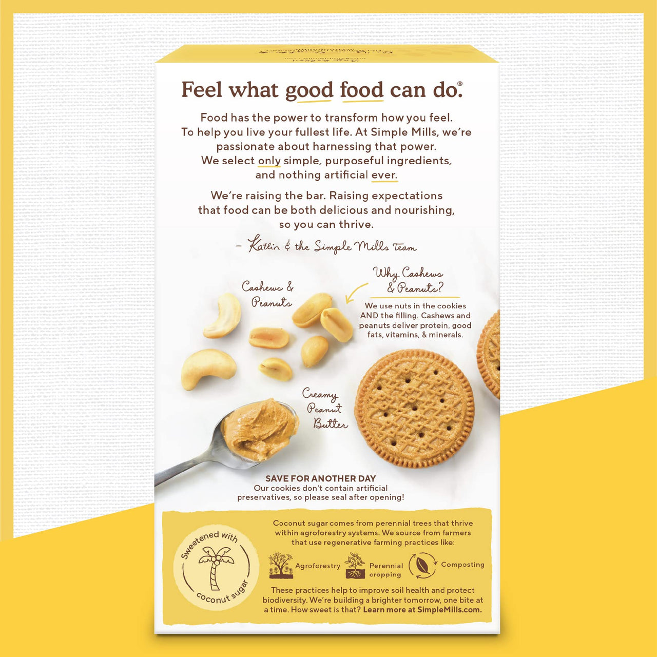 Simple Mills Creamy Peanut Butter Sandwich Cookies - Gluten Free, Vegan, Healthy Snacks, 6.7 Ounce (Pack of 1)
