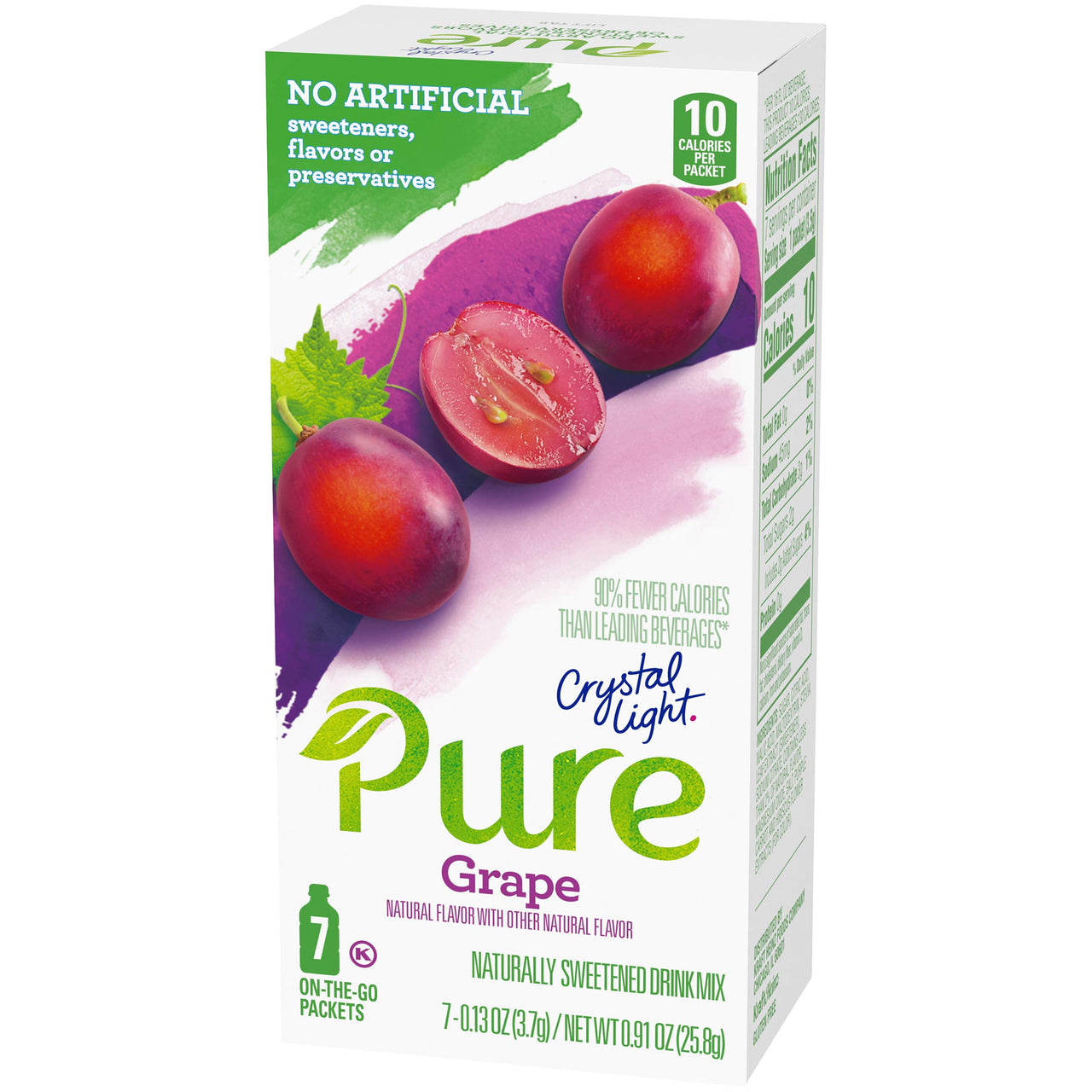 Crystal Light Pure Grape Drink Mix (7 On-The-Go Packets)