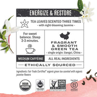 Numi Organic Tea Jasmine Green, 100 Count Box of Tea Bags (Packaging May Vary)