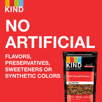 KIND Healthy Grains Clusters, Dark Chocolate Granola, Healthy Snacks, Gluten Free, 10g Protein, 1 Count