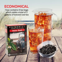 China Mist - Naturally Flavored Gnarly Black Iced Tea Bags - Each Tea Bag Yields 1/2 Gallon