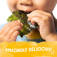 gimMe - Toasted Sesame - 12 Count - Organic Roasted Seaweed Sheets - Keto, Vegan, Gluten Free - Great Source of Iodine & Omega 3s - Healthy On-The-Go Snack for Kids & Adults