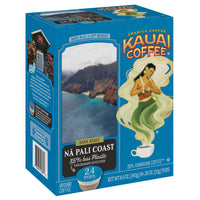 Kauai Coffee Single-Serve Pods, Na Pali Coast Dark Roast- Arabica Coffee, Grown, Harvested and Roasted in Hawaii, Keurig-Compatible Cups - 24 Count