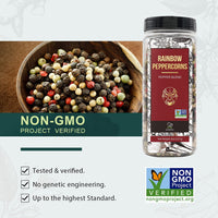Soeos Rainbow Peppercorns, 8oz (Pack of 1), Mixed Peppercorns, Five Peppercorns Blend, Whole Black, White, Ripe, Green and Pink Pepper, Peppercorn for Grinder Refill