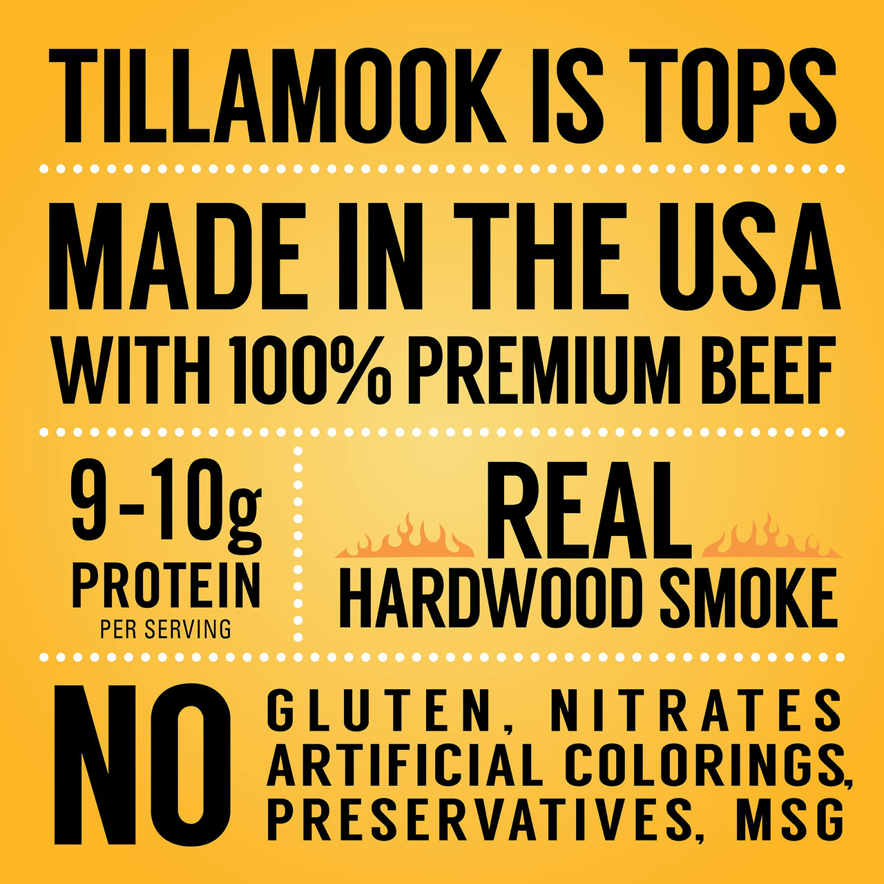 Tillamook Country Smoker Real Hardwood Smoked Beef Jerky, Teriyaki, 2.5 Ounce