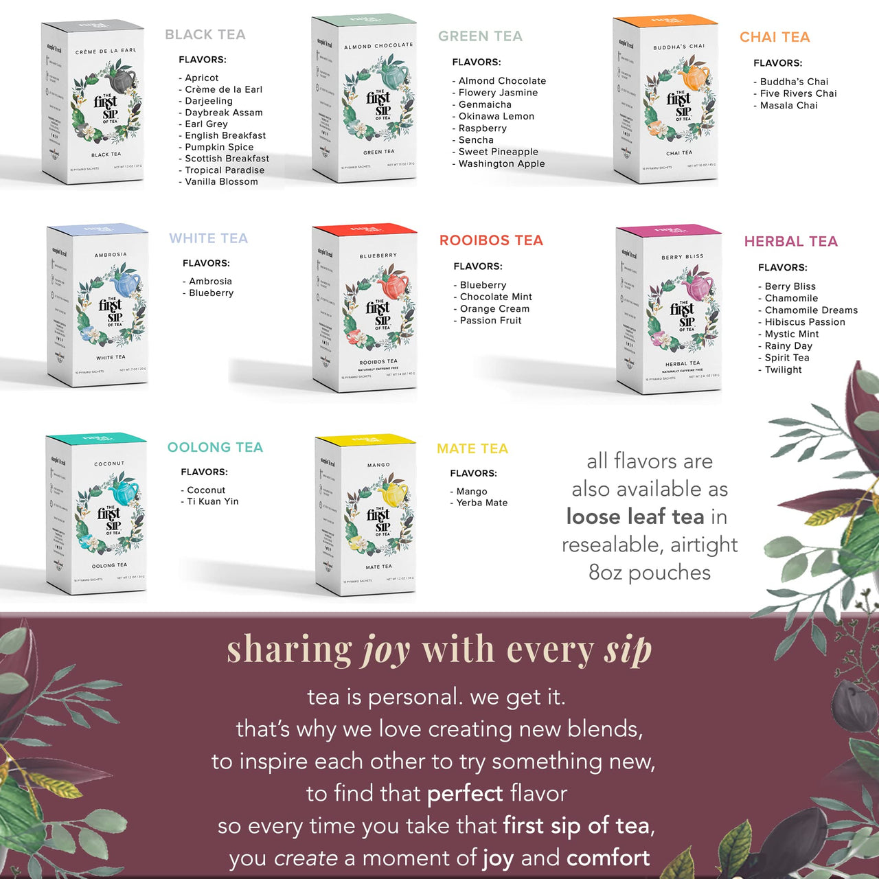 Rooibos Passion Fruit & Mango, Tea Bags, Healthy Juice Alternative, Caffeine-Free, Hot & Iced - 16 Cups. The Spice Hut, First Sip Of Tea