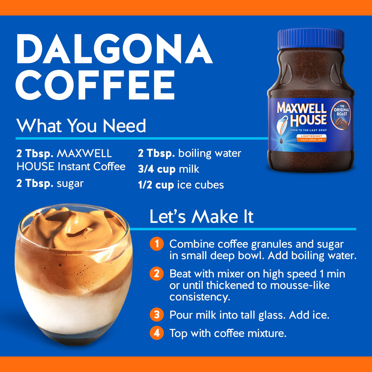 Maxwell House Original Roast Instant Coffee (8 oz Jar)