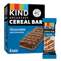 KIND Breakfast Cereal Bars, Gluten Free Snacks, Chocolate with Almonds, 9.3oz Box (36 Bars)