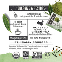 Numi Organic Green Tea Variety Pack, 18 Count (Pack of 3)