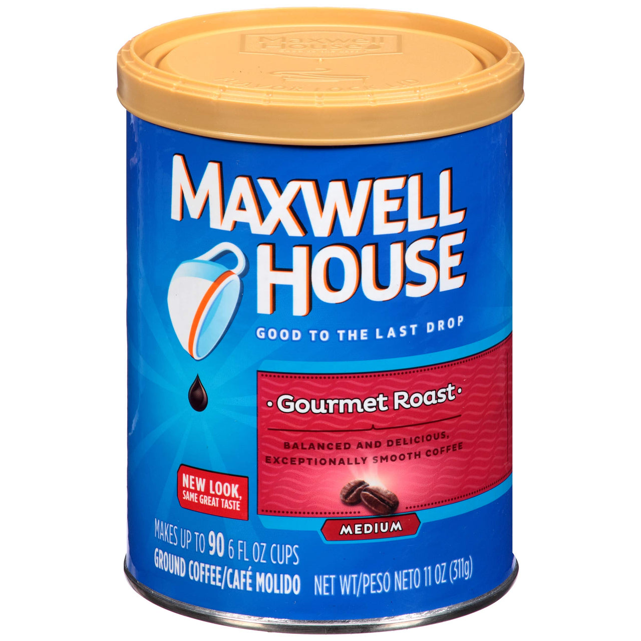 Maxwell House Gourmet Roast Medium Roast Ground Coffee (11 oz Canister)