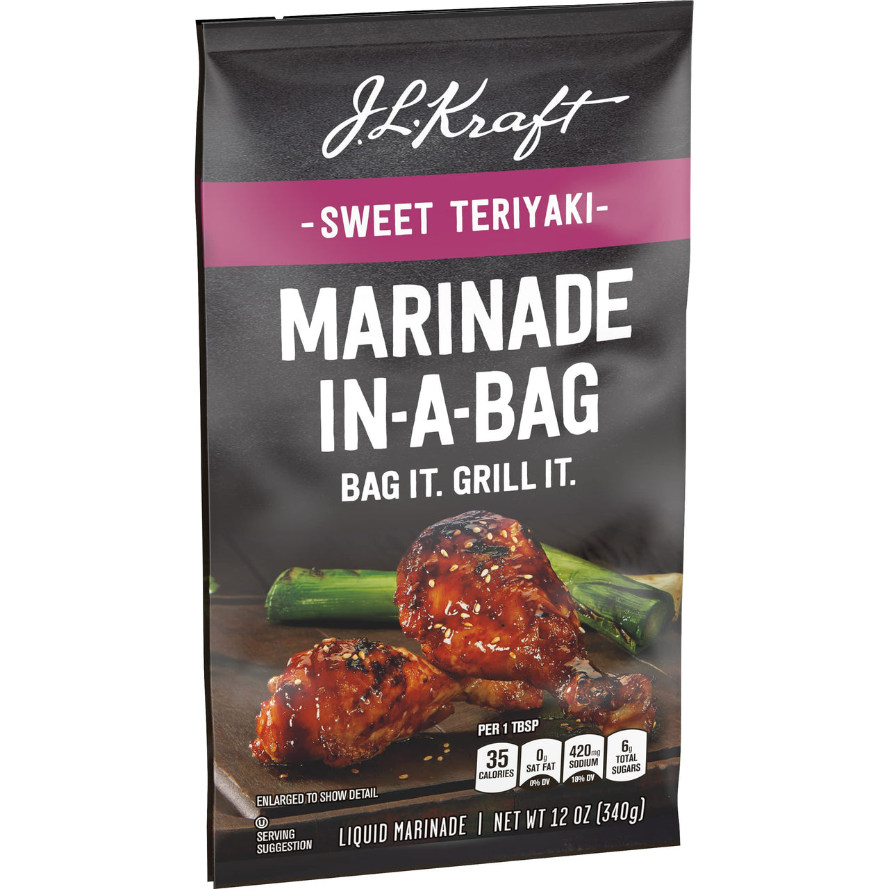 J.L. Kraft Sweet Teriyaki Marinade-in-a-Bag Liquid Marinade (12 oz Bag)