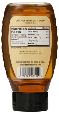 HoneyTree's  Honey, Orange Blossom, 12 Ounce