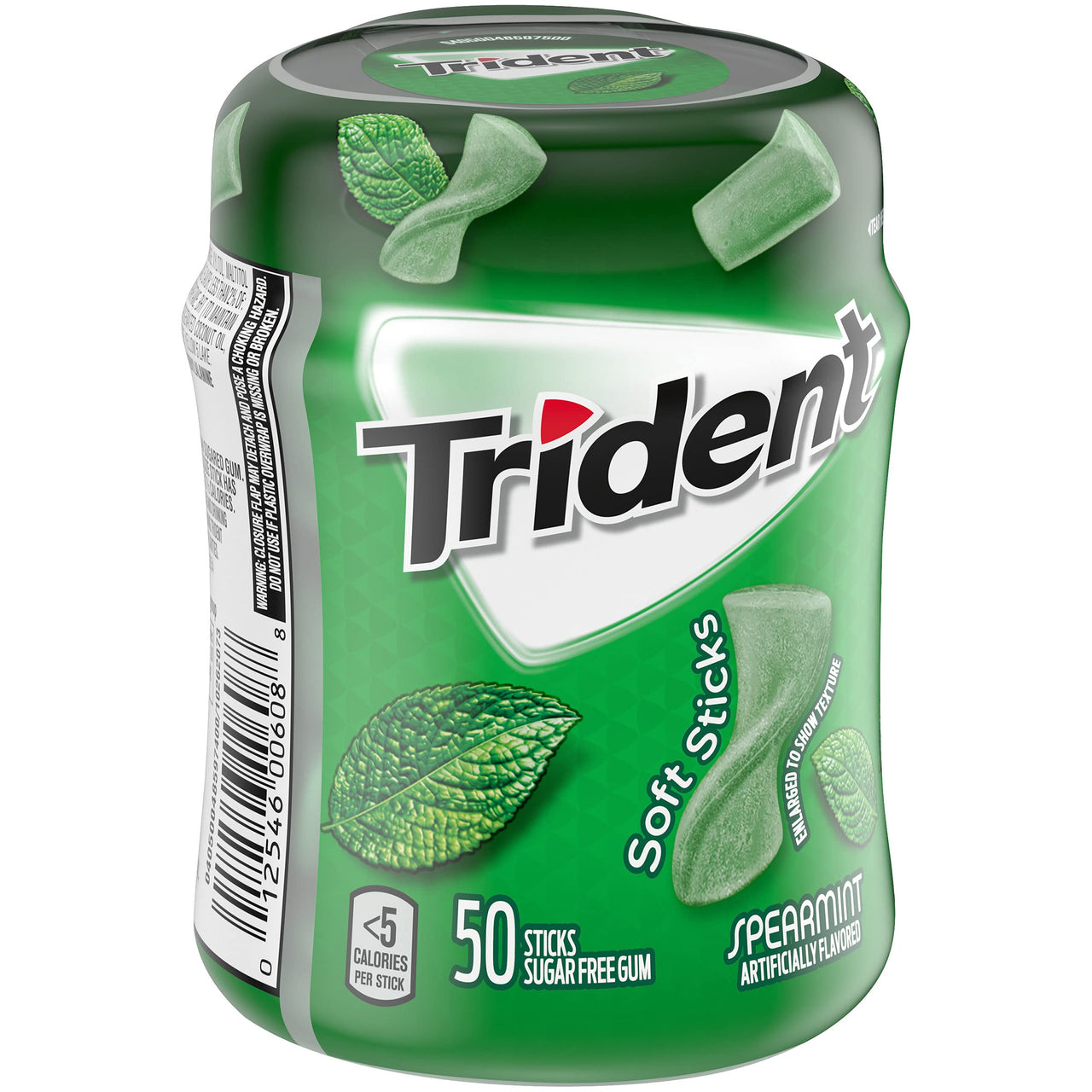 Trident Unwrapped Gum, Spearmint 50-ct