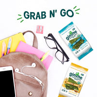 gimMe - Toasted Sesame - 12 Count - Organic Roasted Seaweed Sheets - Keto, Vegan, Gluten Free - Great Source of Iodine & Omega 3s - Healthy On-The-Go Snack for Kids & Adults