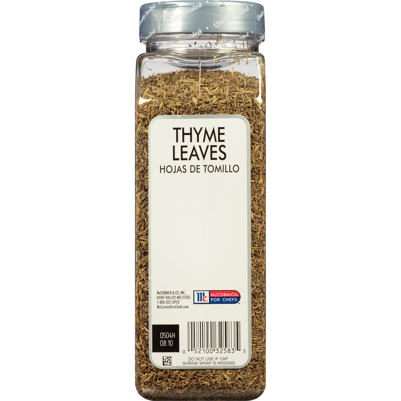 McCormick Culinary Thyme Leaves, 6 oz - One 6 Ounce Container of Dried Thyme Leaves, Perfect for Soups, Meat and Seafood Entrees