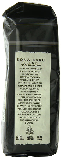 PapaNicholas Coffee Ground Coffee, Family Reserve Kona Baru Blend, 12 Ounce