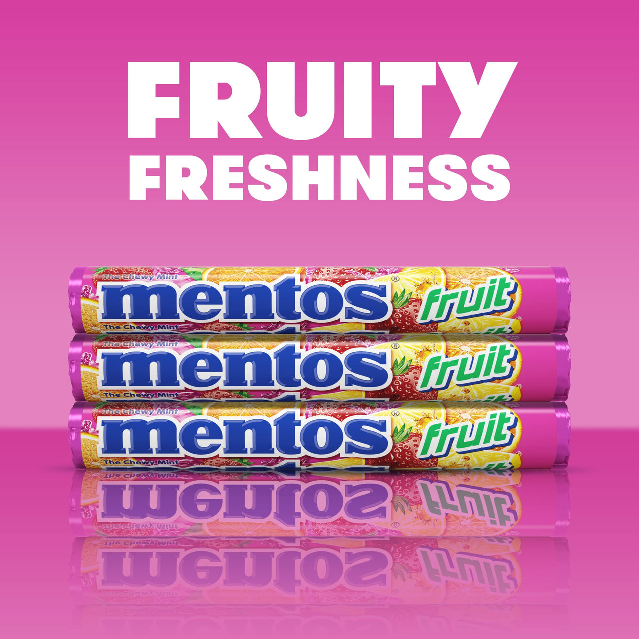 Mentos Candy, Fruit Rolls, 7.92 Ounce, (6 Rolls)