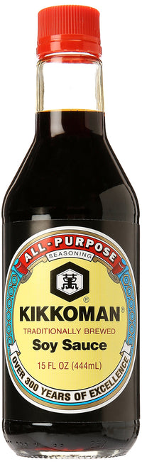 Kikkoman Naturally Brewed Soy Sauce, 15 oz