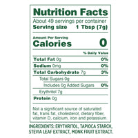 Whole Earth Powdered Erythritol Plant-Based Confectioner's  Sugar Alternative, 12 Ounce Resealable Bag