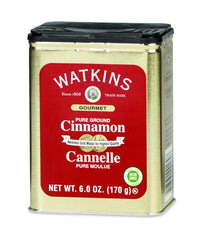 Watkins Gourmet Spice Tin, Pure Ground Cinnamon, 6 oz. Tin, 1-Count