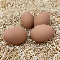 Pecking order Ceramic Nest Eggs - Brown (4-Pack) (9647)