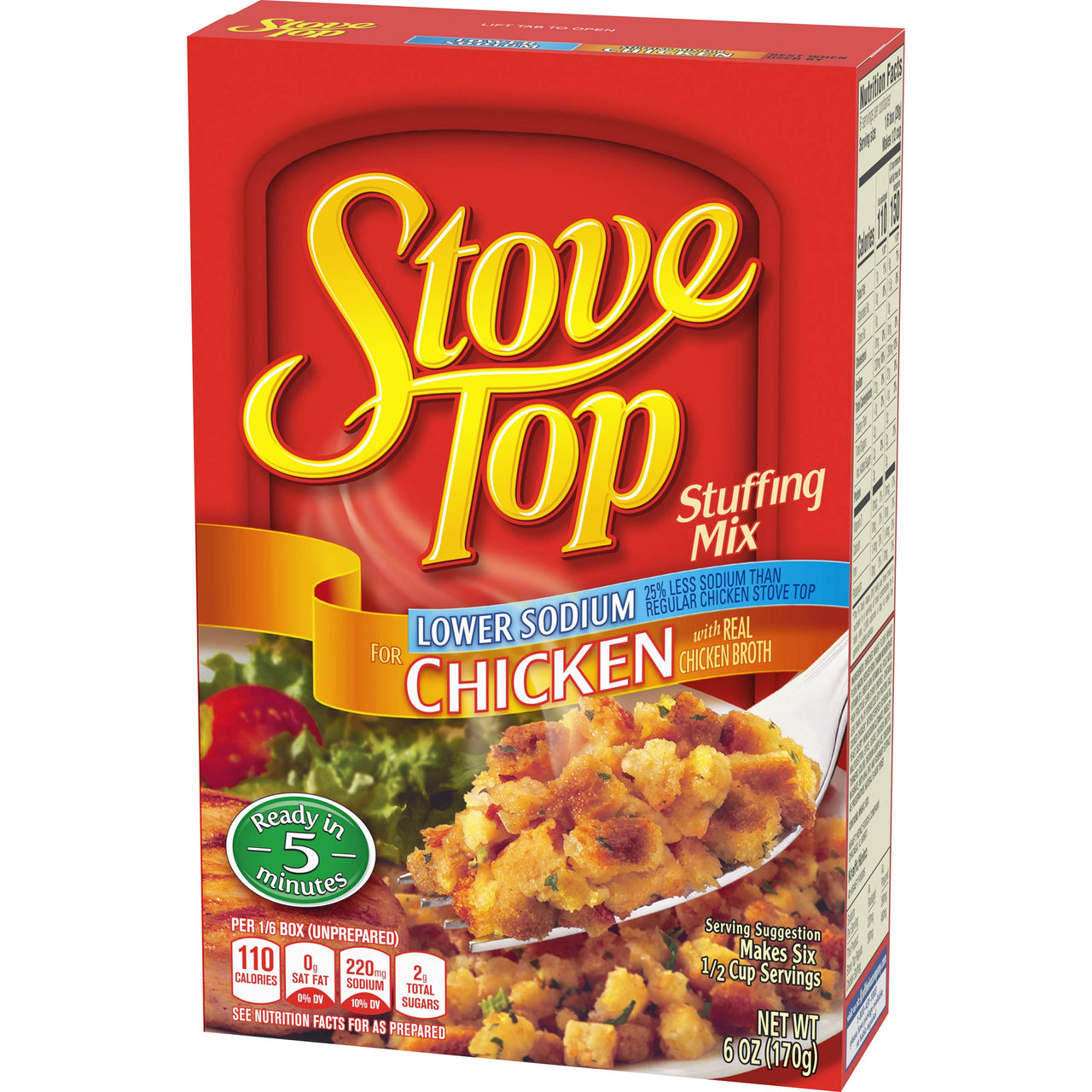 Stove Top Low Sodium Chicken Stuffing Mix ,6 Oz
