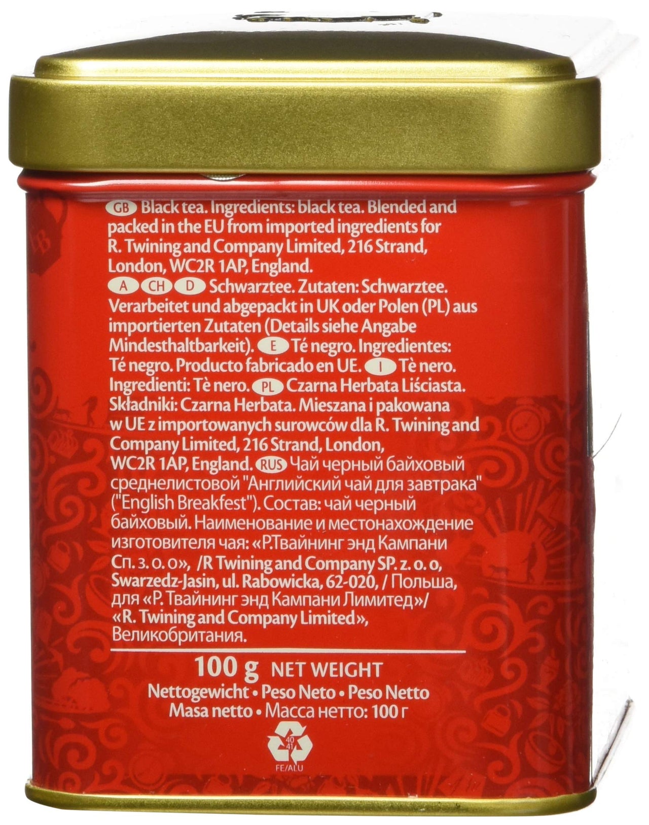 Twinings English Breakfast Tea Tin, 3.5 Ounce (Pack of 1)