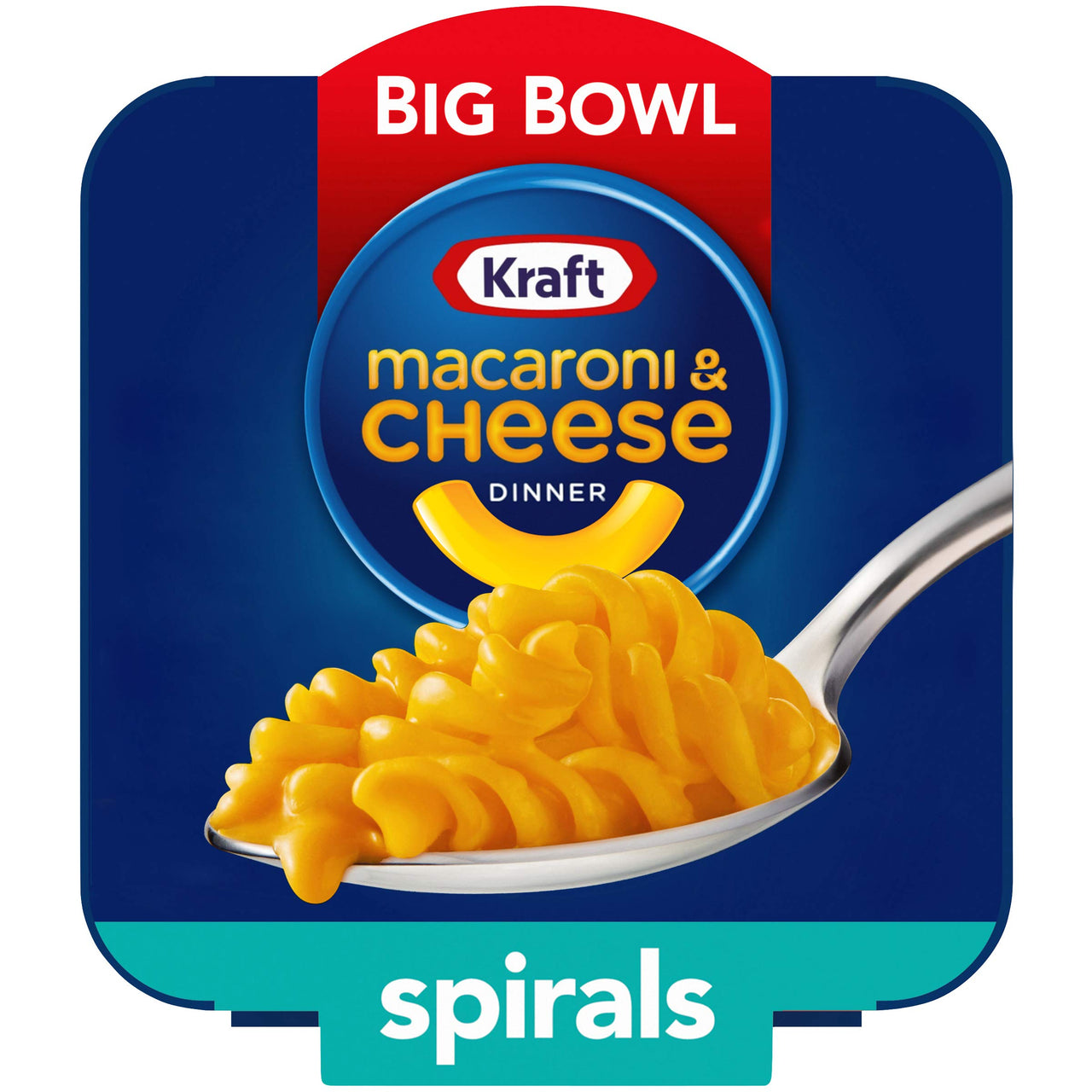 Kraft Easy Mac Big Bowl Spirals Macaroni and Cheese Dinner 3.5 oz. Microwavable Bowl