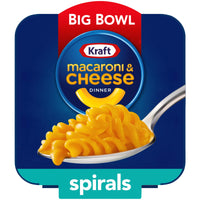 Kraft Easy Mac Big Bowl Spirals Macaroni and Cheese Dinner 3.5 oz. Microwavable Bowl