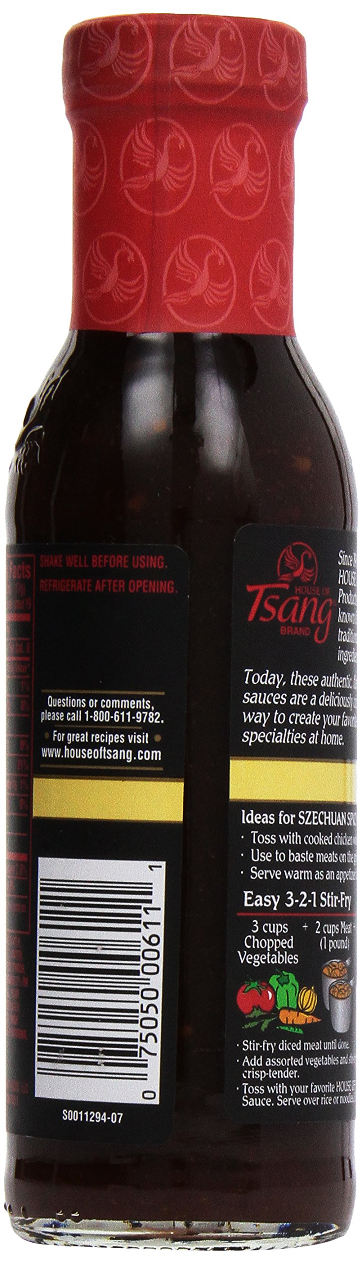 HOUSE OF TSANG Spicy Szechuan Stir-Fry Sauce, 11.5 oz