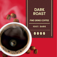 Tim Hortons Dark Roast, Rich Ground Coffee, Perfectly Balanced, Always Smooth, Made with 100% Arabica Beans, 12 Ounce Bag