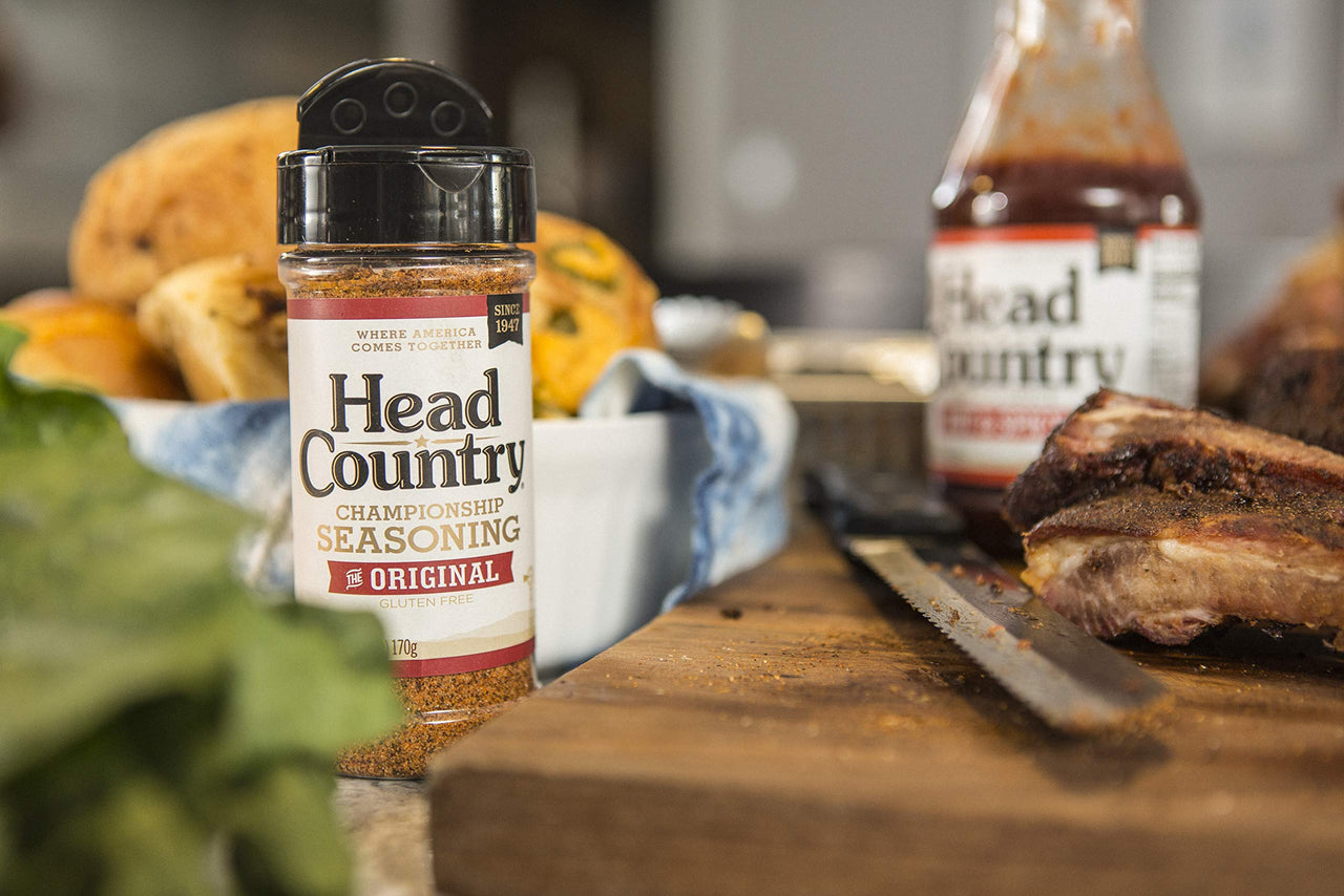 Head Country Bar-B-Q Championship Seasoning, Original | Gluten Free, MSG Free, All-Purpose Barbecue Seasoning | Bold & Herbal Dry Spice Rub To Boost The Flavor Of All Your BBQ Favorites | 6 Ounce, Pack of 1