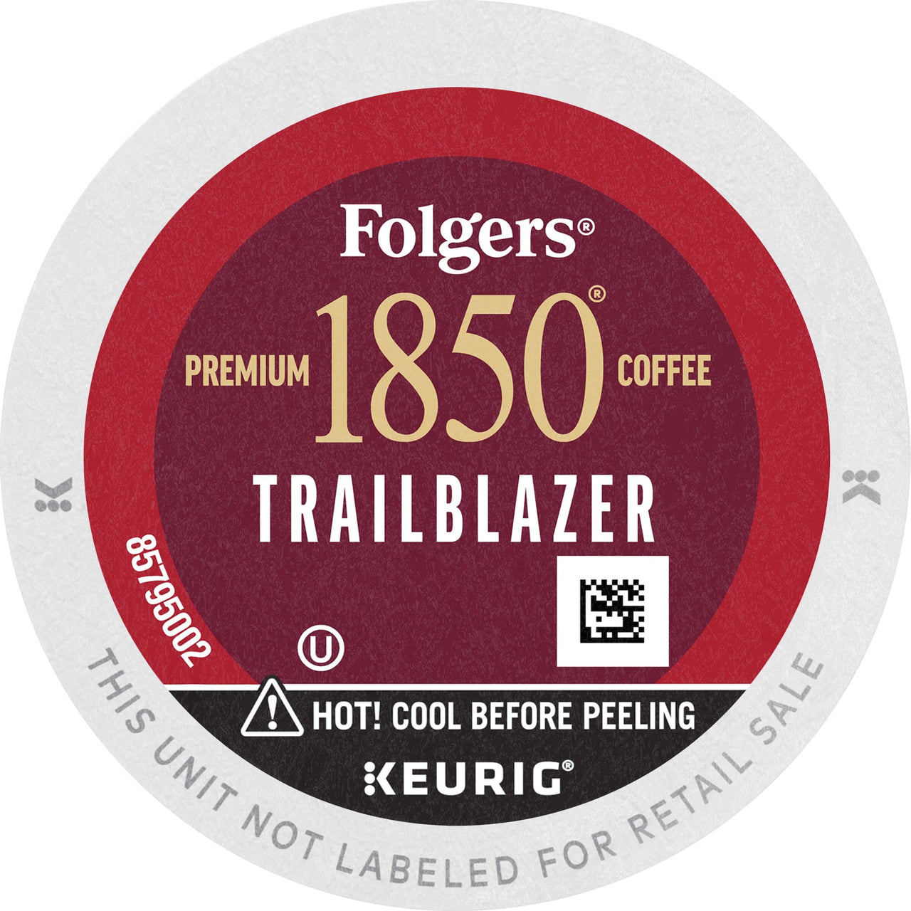 1850 by Folgers Trailblazer Medium Dark Roast Coffee, 10 Keurig K-Cup Pods
