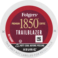 1850 by Folgers Trailblazer Medium Dark Roast Coffee, 10 Keurig K-Cup Pods