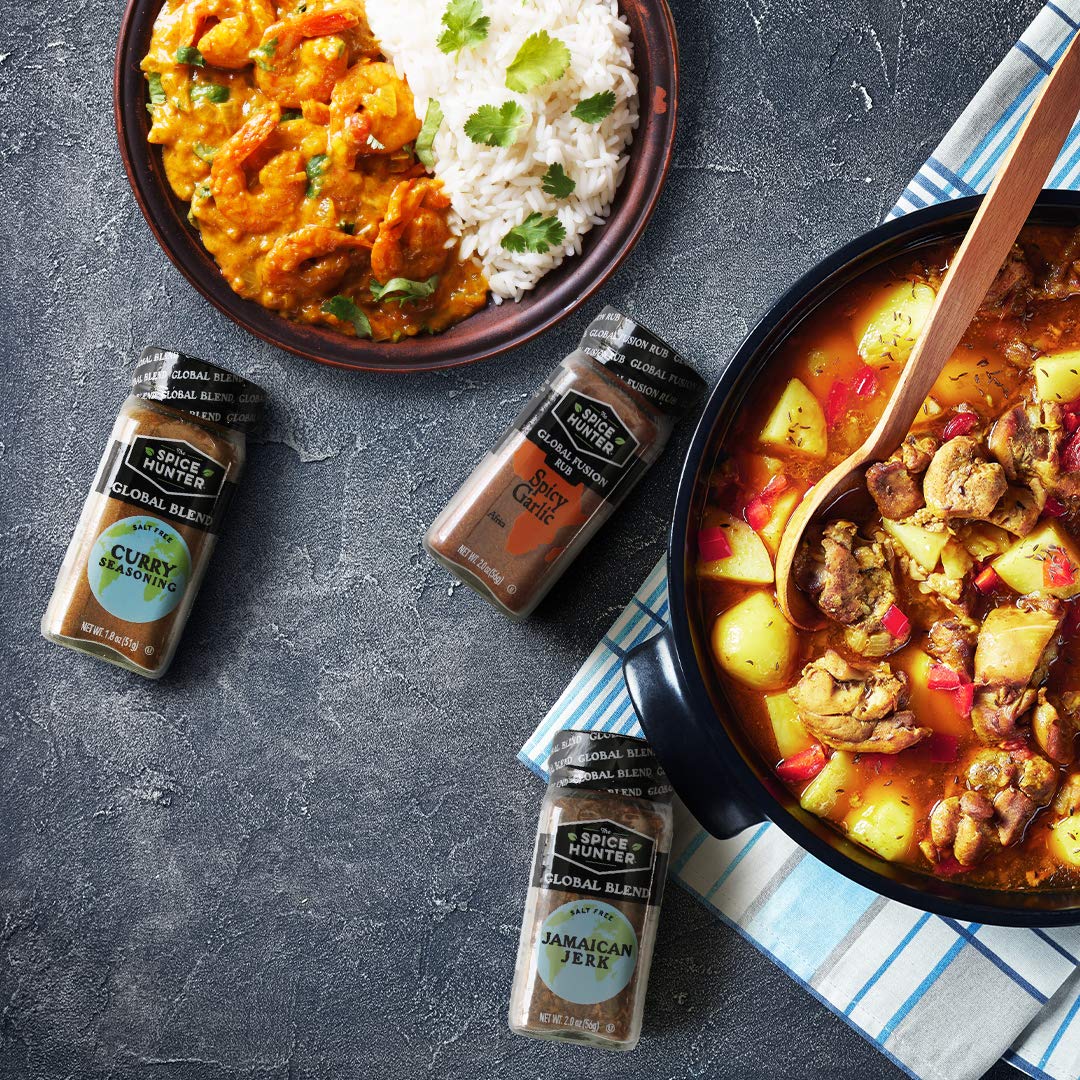 The Spice Hunter Global Fusion Rub Spicy Garlic 2 Ounce