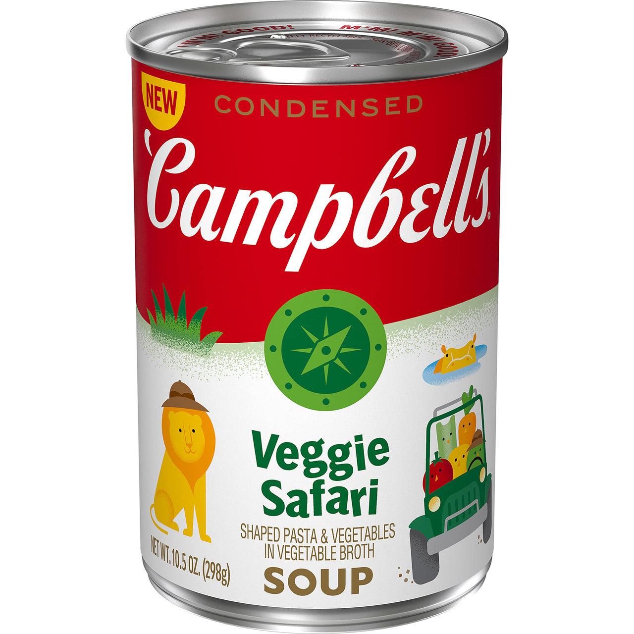 Campbell's  Condensed Shaped Pasta and Vegetable Soup, Veggie Safari, 10.5 Oz can