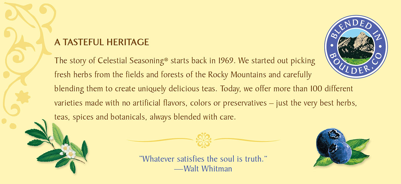 Celestial Seasonings, True Blueberry Herb Tea, 20 ct