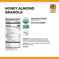Nature's  Path Organic Gluten Free Honey Almond Granola, 11 Ounce, Non-GMO, 15g Whole Grains, with Omega-3 Rich Chia Seeds