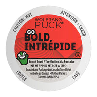 Wolfgang Puck Coffee Single Serve Capsules, French Roast, Compatible with Keurig K-Cup Brewers, Go Bold, 24 Count
