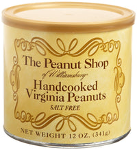 The Peanut Shop of Williamsburg Handcooked Virginia Peanuts, Salt Free, 10.5 Ounce