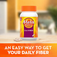 Metamucil Daily Fiber Supplement Capsules, Psyllium Husk Fiber for Digestive Health, 300 Ct