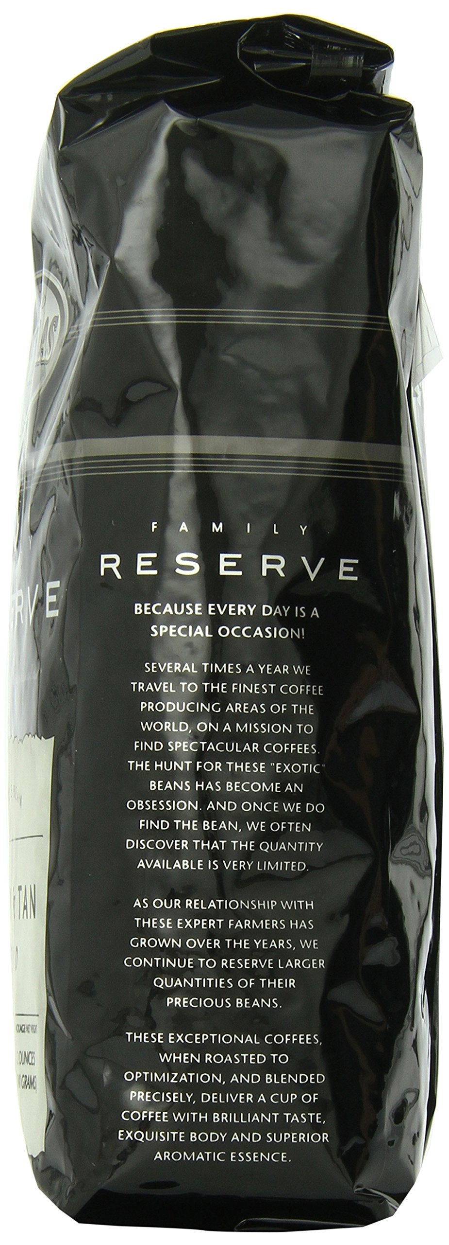 PapaNicholas Coffee Whole Bean Coffee, Family Reserve Black and Tan Blend, 12 Ounce