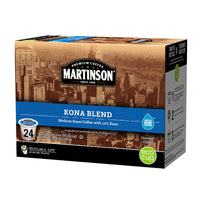 Martinson Single Serve Coffee Capsules, Kona Blend, Compatible with Keurig K-Cup Brewers, 24 Count