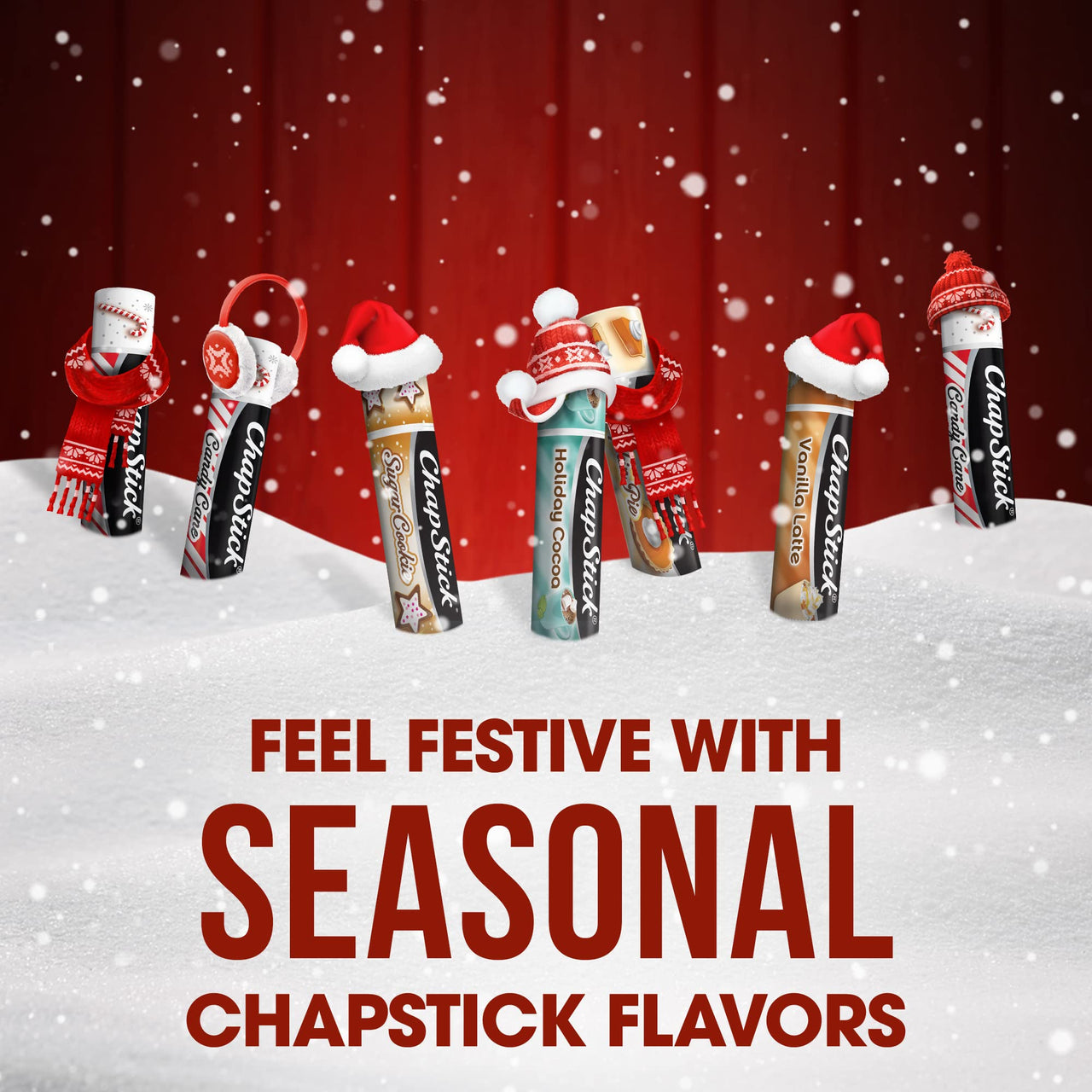 ChapStick Holiday Collection Lets Celebrate Holiday Lip Balm Stocking Gift Pack - 0.15 Oz (Pack of 4)