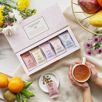 Pinky Up Loose Leaf Tea Sampler Set - Calorie Free Single Serving Loose Leaf Herbal Tea Variety Gift Pack, 15 Pouches