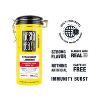 Tiesta Tea - Strawberry Lemonade, Loose Leaf Strawberry Lemon Herbal Tea, Non-Caffeine, Hot & Ice Tea, 4 oz Tin - 50 Cups, Natural Flavored, Herbal Tea Loose Leaf Blend