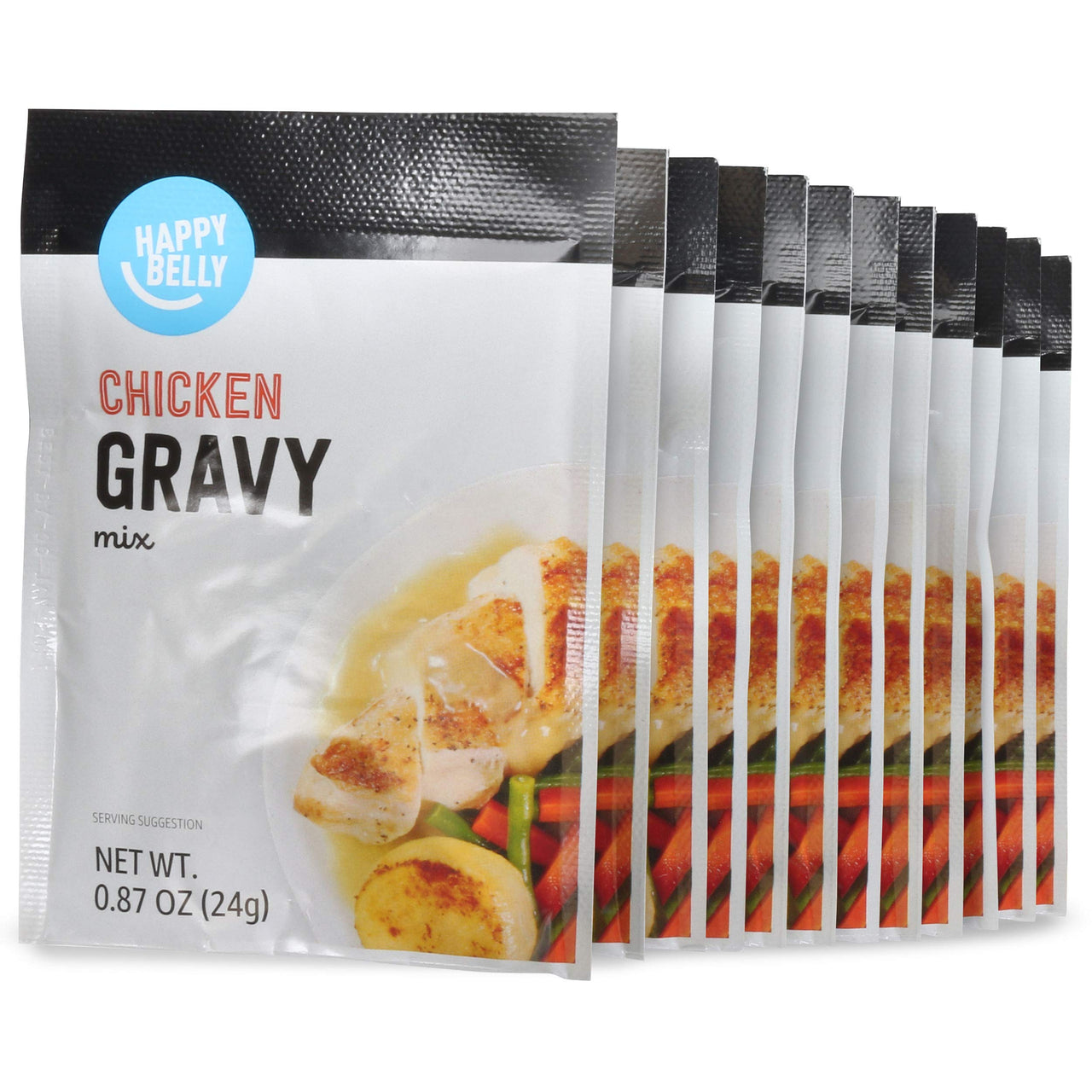 Happy Belly Chicken Flavored Gravy Mix, 0.87 Oz (Pack of 12)
