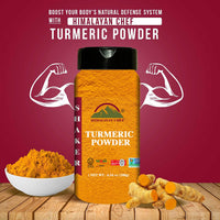 Himalayan Chef Organic Turmeric Powder, 6.34 oz Premium Quality Root Powder with Curcumin, Gluten Free & Non-GMO Verified - Plastic Shaker